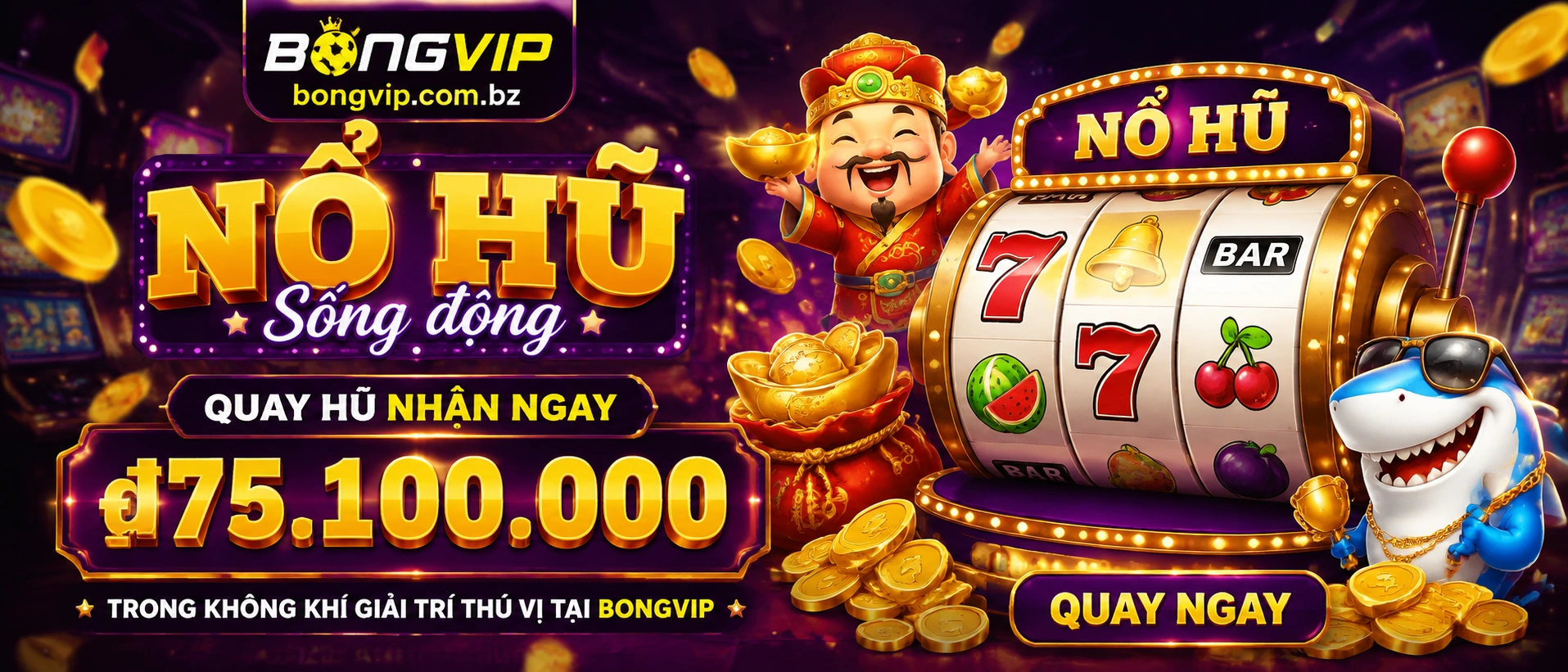 Khu Nổ Hũ trên bongvip.com.bz với giao diện danh mục rõ ràng